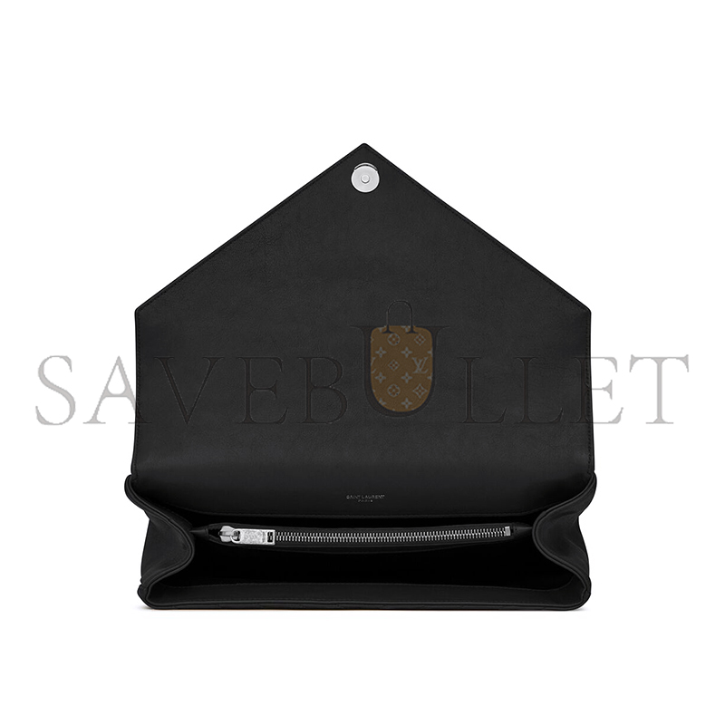 YSL COLLEGE LARGE CHAIN BAG IN QUILTED LEATHER 487212BRM081000 (32*20*8.5cm)